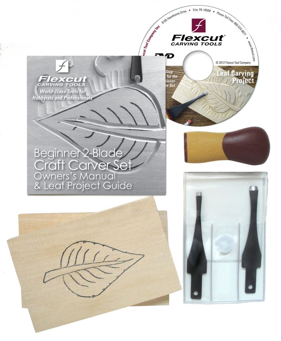 Set 5 Pezzi Sgorbie Per Intaglio Flexcut | Lame Professionali Per Incisione