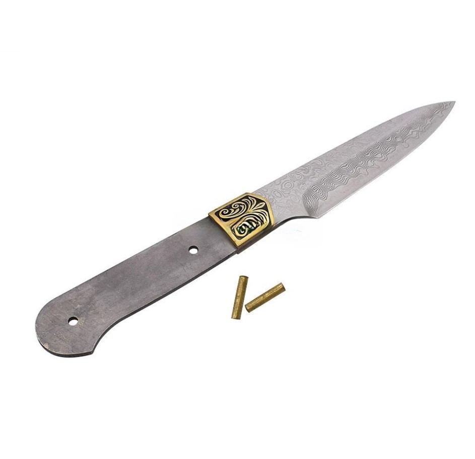 Lama in acciaio Damasco per coltello artigianale 30 strati – Utensili Manzanese
