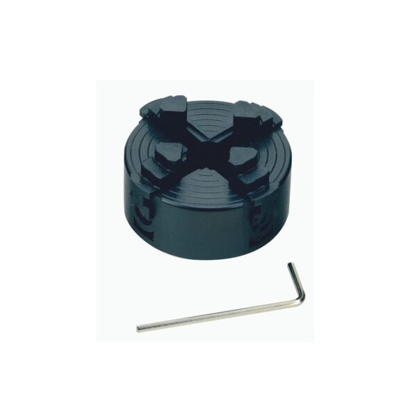 Mandrino Per Tornio A 4 Griffe Indipendenti K72-80 – Diametro 80 Mm, 4000 Giri/min, In Metallo Temprato, Con Chiave E Viti